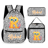 Interesting Graffiti-covered Backpack - Personalized Name