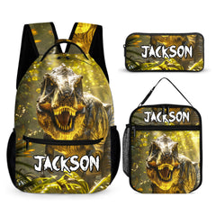 Personalized Dinosaur Children's Backpack β Personalized Name School Bag β Back-to-School Gift