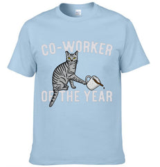 "Co-Worker Of The Year" Daily Life Of Having A Cat - Cat Pattern Unisex Clothes