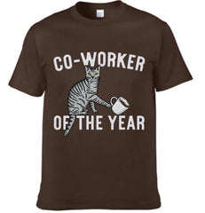 "Co-Worker Of The Year" Daily Life Of Having A Cat - Cat Pattern Unisex Clothes