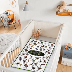 Personalized Jurassic Dinosaur Name Custom Blanket-Gift for Children Who Love Dinosaurs,ChristmasGift - SDG