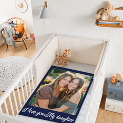 Custom Photo Blanket - Personalized Picture And Text - Gift For Family,Friends,Besties