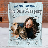 We Are Charging Customized Pet Blanket - Personalized Photo - Gift For Pet Lovers, Owners