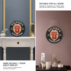 Honor Soldier Firefighter Police Officer Customized Wooden Doorplates - Personalized Title Door Sign - Home Decoration Gifts