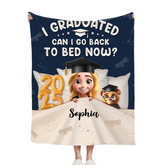 Graduated Can I Go Back To Bed Now - Personalized Blanket