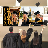 Congratulations Class Of 2026 Customized Graduation Banner - Personalized Photo & Name - Unique Graduation Gift