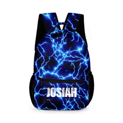Personalized Lightning Children's Backpack β Personalized Name Backpack β Back-to-School Gift