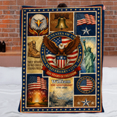 Customized USA 250th Anniversary Eagle Blanket - Personalized Name - Patriot's Memorabilia