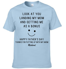 "Thanks For Putting Up" Customized Clothing - Personalized Name - Father's Day Gift For Dad, Husband, Grandpa