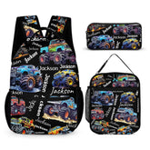 Personalized Monster Truck Backpack with Custom Name