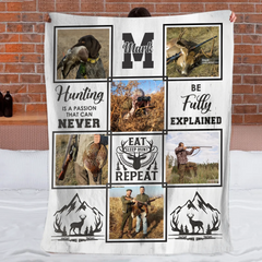Hunting Is Not Just A Sport- Personalized Deer Hunting Blanket - Custom Photo Collage Blanket Gift