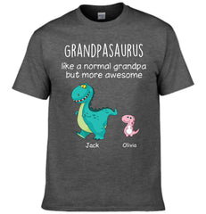 Grandpasaurus And Kids Personalized Shirt