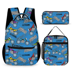 Motorcycle Racing - Personalized Name Backpack
