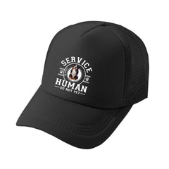 Service Human, Do Not Pet - Dog Personalized Custom Vintage Washed Denim Baseball Cap - Father's Day, Mother's Day, Gift For Mom, Dad, Pet Owners, Pet Lovers