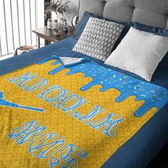 ⚾️Customized Baseball Drip Blanket - Personalized Ice Cream Color - Gift For Baseball Player, Baseball Team