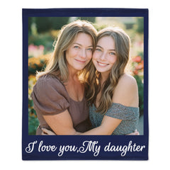 Custom Photo Blanket - Personalized Picture And Text -  Gift For Family,Friends,Besties