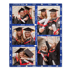 Personalized Custom Photo Graduation Blanket, Class of 2026 Gift