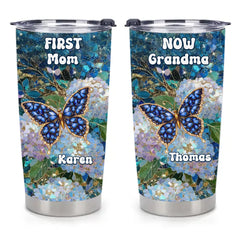 Grandma Timeless Love Piece Customized Thermos Cup - Personalized Names - Gifts For Grandmother, Mother