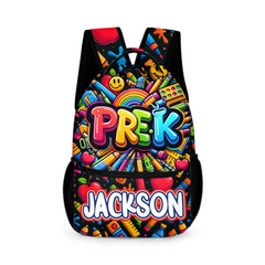 Colorful graffiti Backpack - Personalized School Backpack with Name - School Season Gift