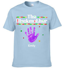 Customized The Blackmother Clothing - Personalized Kid Names And Pattern - Mother's Day Birthday Gifts For Moms, Grandmas